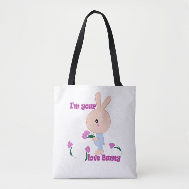 Bolso De Tela Soy tu conejo favorito (Anverso)