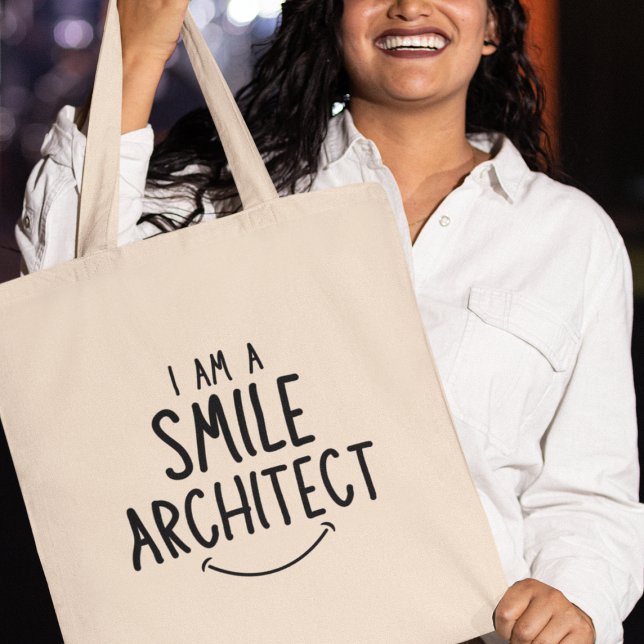 Bolso De Tela Soy un arquitecto sonriente y gracioso regalo (Grab yours today and be the architect of countless smiles!)