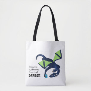 Bolso De Tela Soy un dragón de libros