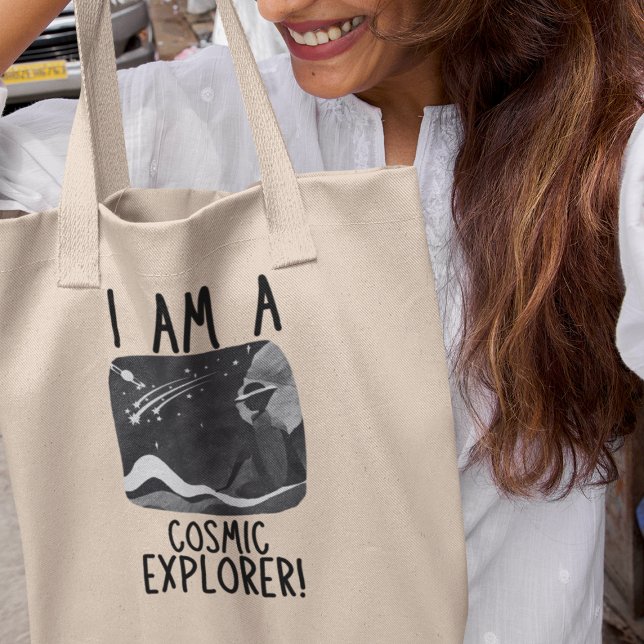 Bolso De Tela Soy un Explorador Cósmico Astronomía del Universo  (Grab your tote and embark on a journey among the stars right here on Earth!)