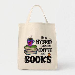 Bolso De Tela Soy un híbrido que corro en café y libros