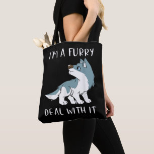 Bolso De Tela Soy un peludo trato con eso lindo fandom furry dis