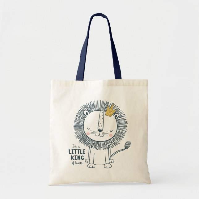 Bolso De Tela Soy un pequeño rey (Frente)