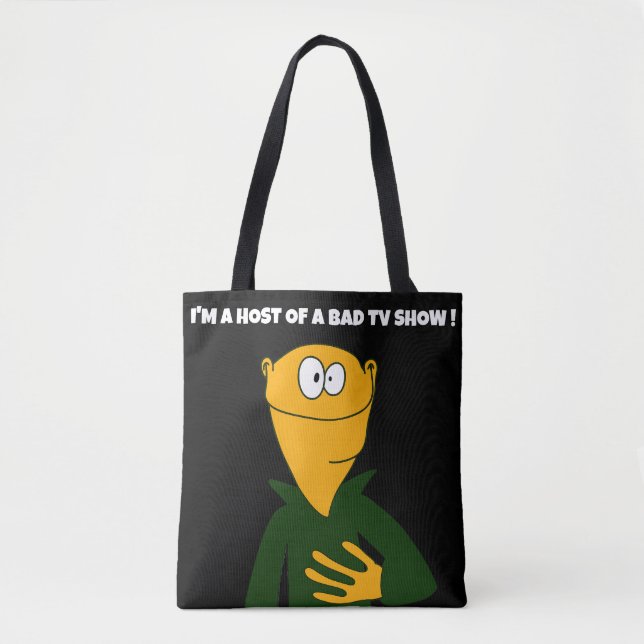 Bolso De Tela Soy un presentador de un títere de un mal programa (Anverso)