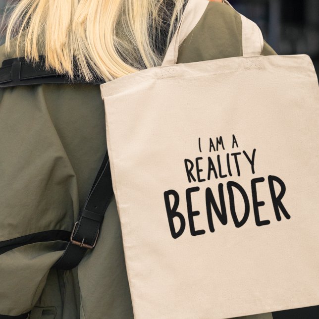Bolso De Tela Soy un regalo divertido creativo de Bender Reality (Make a statement with style - grab your "I am a Reality Bender" tote bag today!)