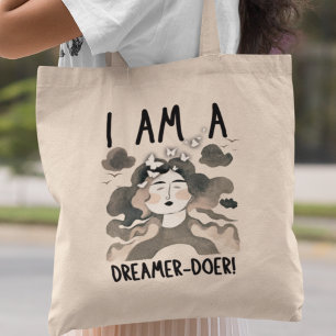Bolso De Tela Soy un regalo Inspirador quirky de Dreamer-Doer