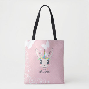 Bolso De Tela Soy un Tote de conejo de unicornio