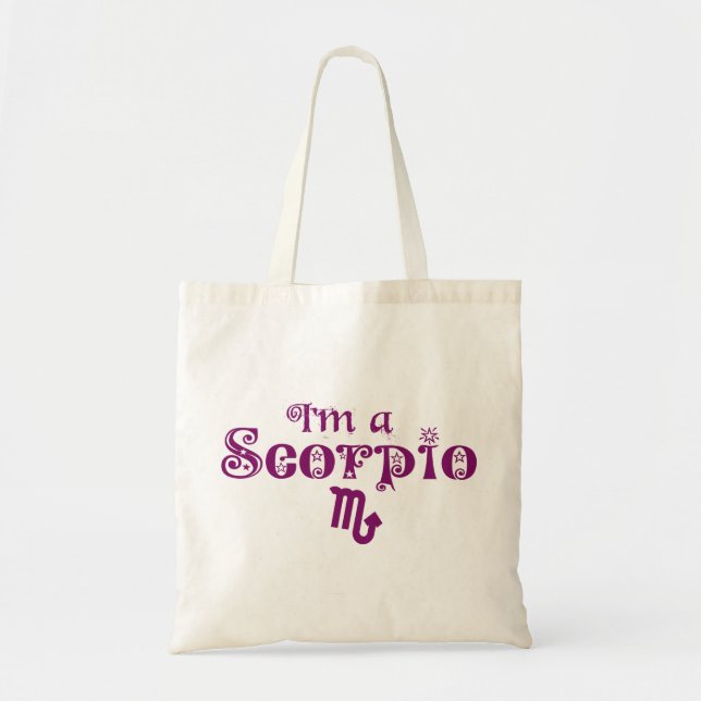 Bolso De Tela Soy un tote del escorpión (Frente)