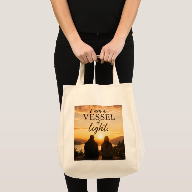 Bolso De Tela Soy un vaso de luz (Anverso (producto))