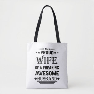 Bolso De Tela Soy una esposa orgullosa de un marido increíblemen