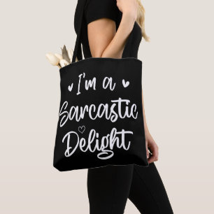 Bolso De Tela Soy una sarcástica cita de humor sobre sarcasmo de
