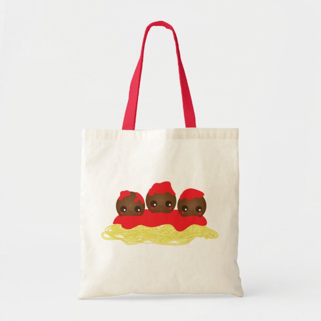 Bolso De Tela Spaghetti & Meatball (Frente)