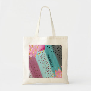 Bolso De Tela Sparkling Abstract Pastel Design