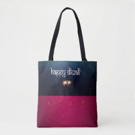 Bolso De Tela Sparkling Happy Diwali - Tote Bag