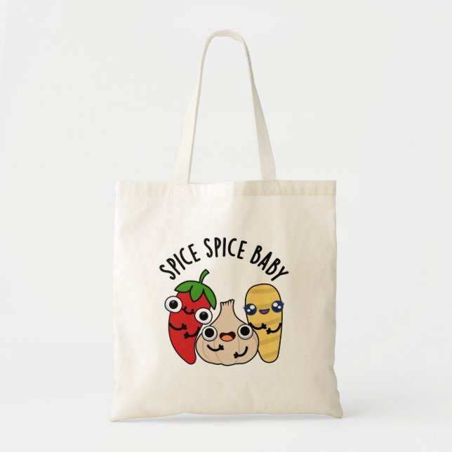 Bolso De Tela Spice Baby Funny Food Pun (Frente)