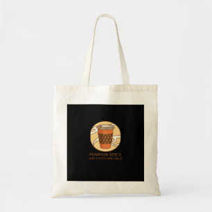 Bolso De Tela Spice De Calabaza Y Todo El Diseño De Leche Agrada