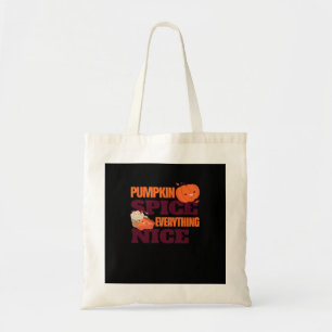 Bolso De Tela Spice De Calabaza Y Todo Lo Agradable Cita De Otoñ