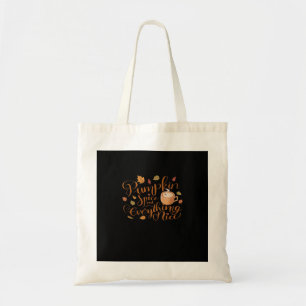 Bolso De Tela Spice De Calabaza Y Todo Lo Bonito Diseño Otoño