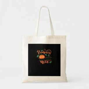Bolso De Tela Spice De Calabaza Y Todo Lo Bueno Otoño Cae Desi