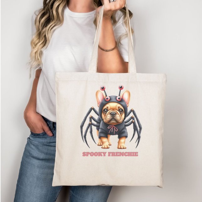 Bolso De Tela Spider Costume Frenchie Pup Halloween  (Subido por el creador)