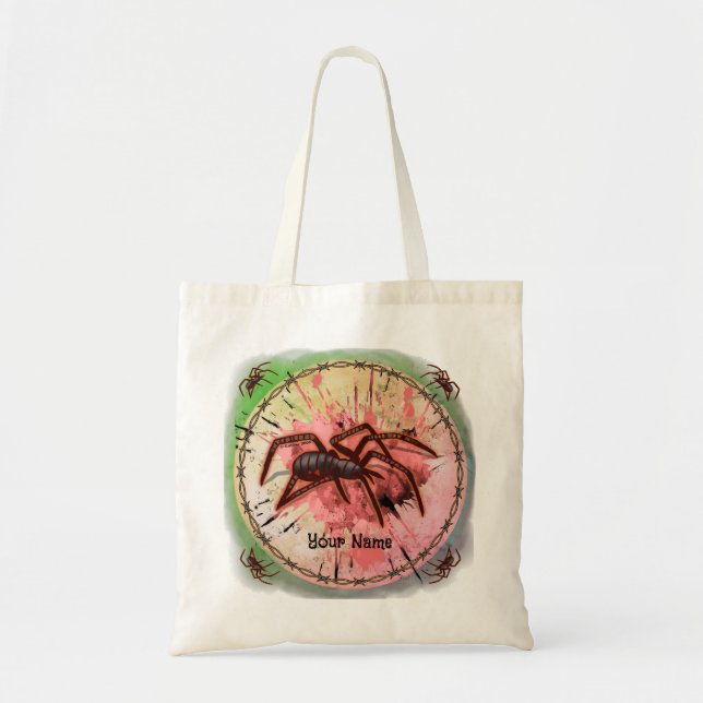 Bolso De Tela Spider de viuda negra (Frente)