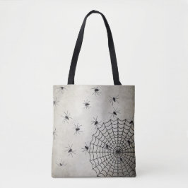 Bolso De Tela Spider Web Y Spooky Spiders