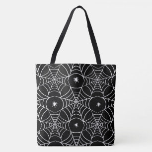 Bolso De Tela Spider Webs y Spiders