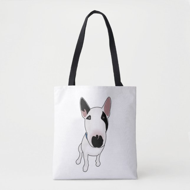 Bolso De Tela Spike el Bull Terrier Inglés (Anverso)