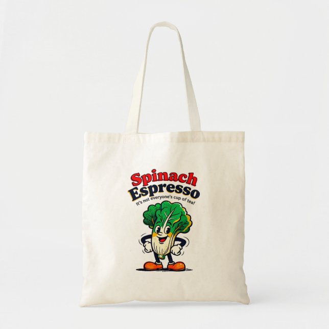 Bolso De Tela Spinach Espresso Bag (Frente)