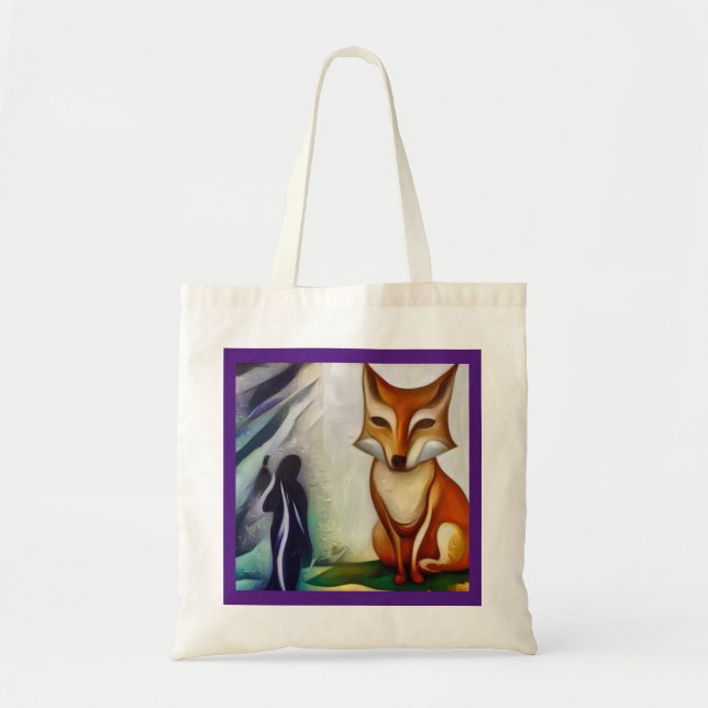Bolso De Tela Spirit Animal Fox 2 (Frente)
