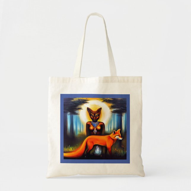 Bolso De Tela Spirit Animal Fox 3 (Frente)