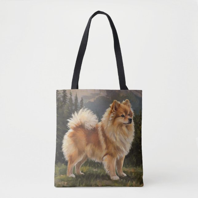 Bolso De Tela Spitz alemán (Anverso)