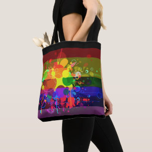 Bolso De Tela Splash Paint Design Ladies Bag