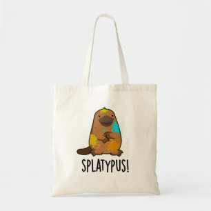 Bolso De Tela Splatypus Funny Animal Platypus Pun
