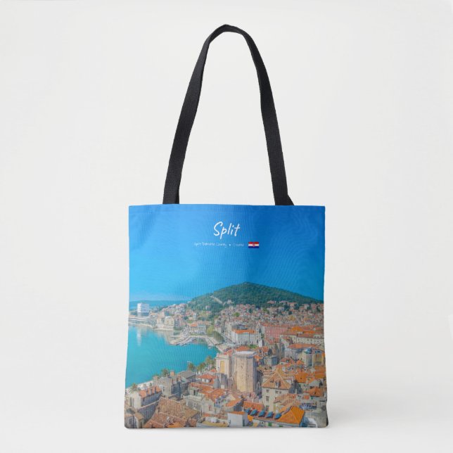 Bolso De Tela Split, Croacia - Ciudad Costera (Anverso)