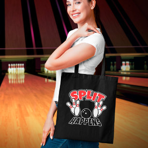 Bolso De Tela Split Happene Funny Bowling Fan Tote Bag