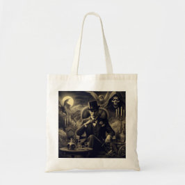 Bolso De Tela Spooky Halloween Steampunk Man in Fog Tote Bag