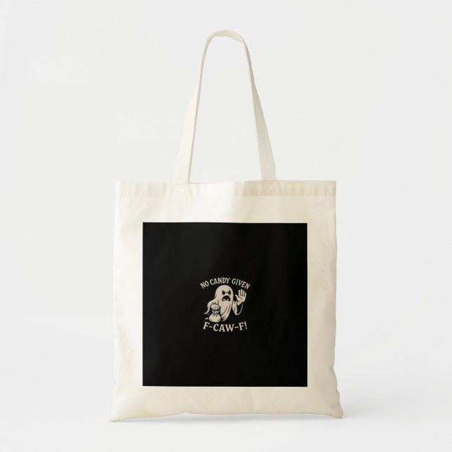 Bolso De Tela Spooky No Given F-Caw-F Graphic (Frente)