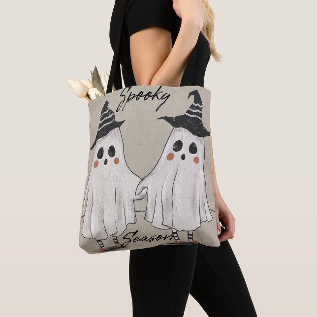 Bolso De Tela Spooky Season Squad Tote (Detalle)