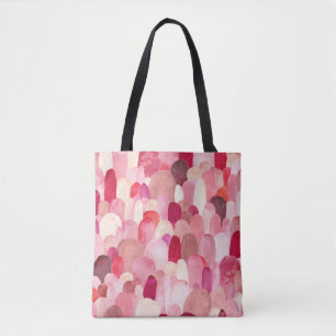 Bolso De Tela Spot Medley: Sueño Textil Rosa-Rojo.