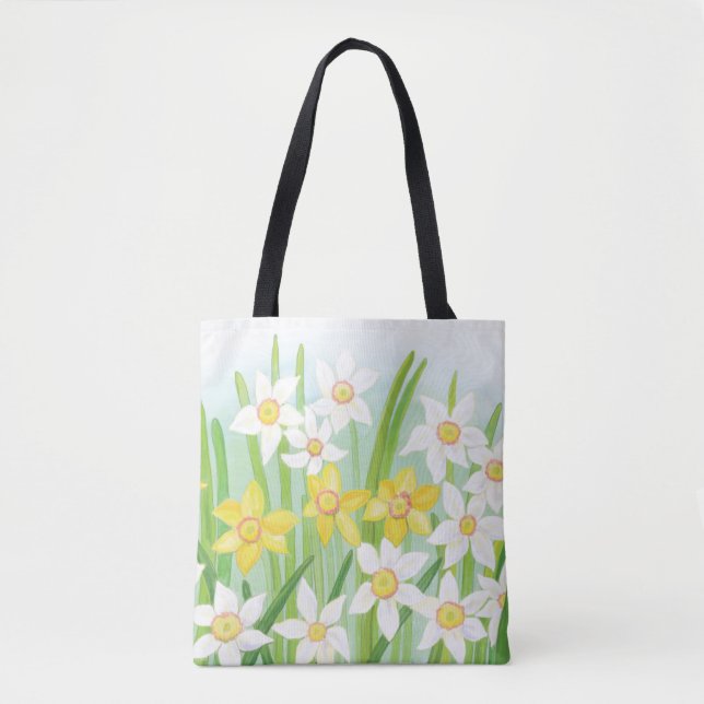 Bolso De Tela Spring Daffodils (Anverso)
