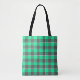 Bolso De Tela Spring Green and Finlandia Plaid