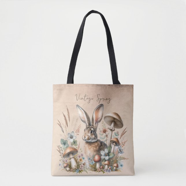 Bolso De Tela Spring Jack Rabbit (Anverso)