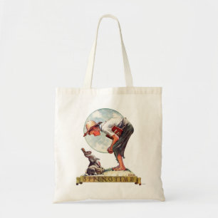 Bolso De Tela Springtime, muchacho 1935 con el conejito
