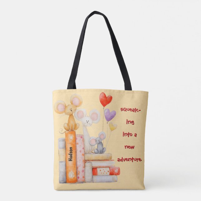 Bolso De Tela Squeak-ing Into A New Adventure (Reverso)
