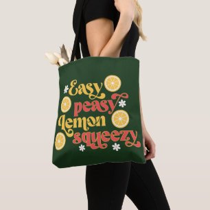 Bolso De Tela Squeezón fácil de limón