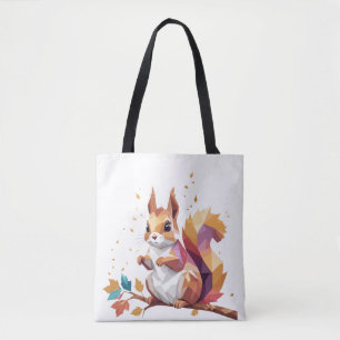 Bolso De Tela Squirrel Playful Adorable Fun Animal Colorful Guay