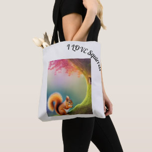 Bolso De Tela Squirrel Squirrel Vida silvestre Woodlands dulce u