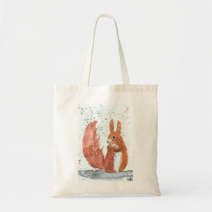 Bolso De Tela Squirrel woodland animal watercolor painting