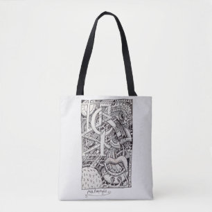 Bolso De Tela Sr. Emptyful, Dibujo de tinta